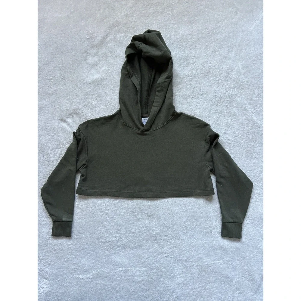 Balera green cropped hoodie Size Kids Small SC #dancewear #cropped
